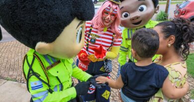 Equipe de Educação para o trânsito de Palmas visita Centro Estadual de Reabilitação e leva alegria ao público